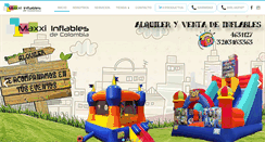 Desktop Screenshot of maxxiinflables.com