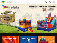 Tablet Screenshot of maxxiinflables.com